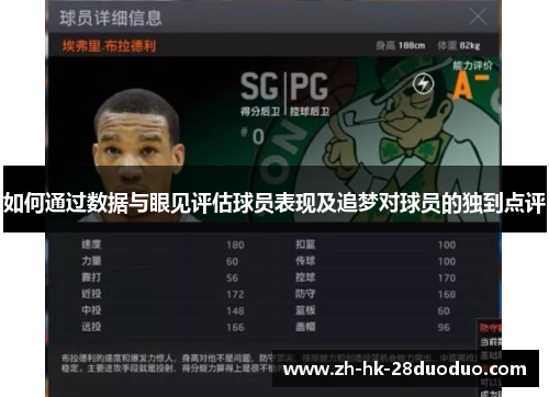 如何通过数据与眼见评估球员表现及追梦对球员的独到点评